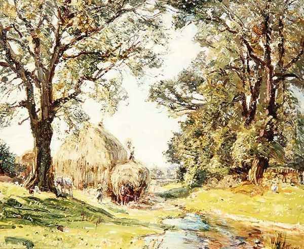 Surrey Landscape Oil Painting by Edmund George Warren