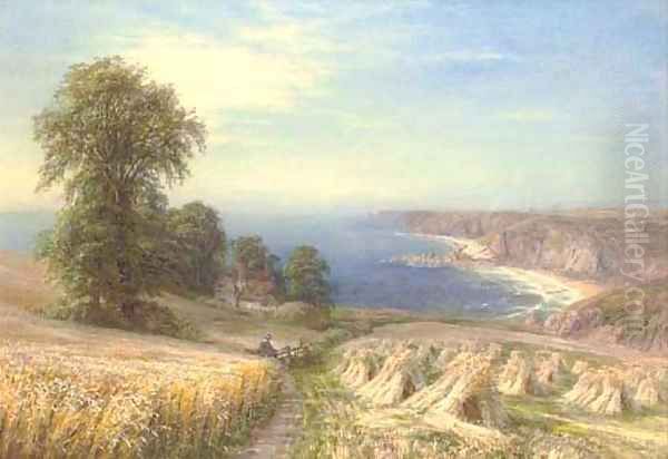 Near Sennen Cove, Cornwall Oil Painting by Edmund George Warren