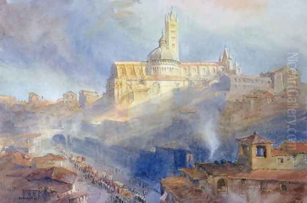 The Cathedral, Siena, 1902 Oil Painting by Richard Henry Wright