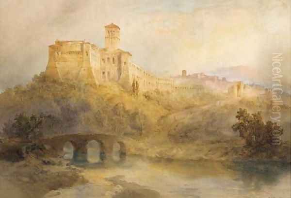 Assisi Oil Painting by Richard Henry Wright