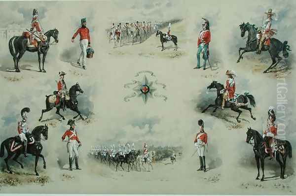 Uniforms of the 2nd Life Guards, 1884 Oil Painting by Reginald Wymer