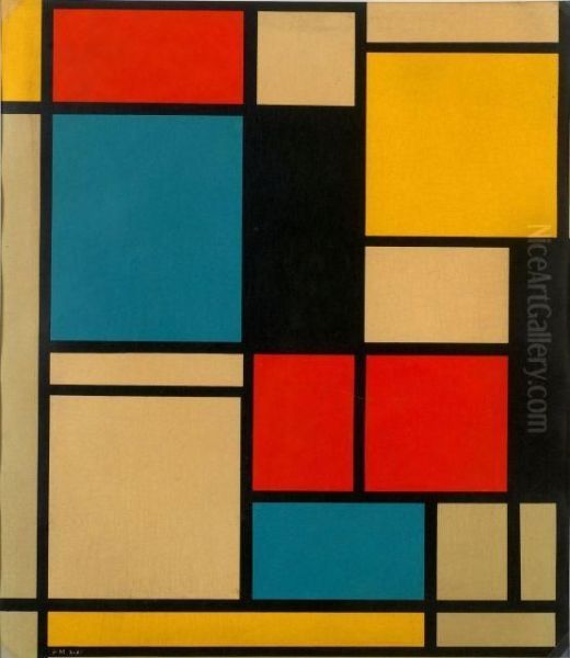 Der Sieg Der Farbe Oil Painting by Piet Mondrian