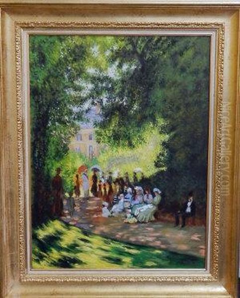 Parc Monceau, Paris Oil Painting by Claude Oscar Monet