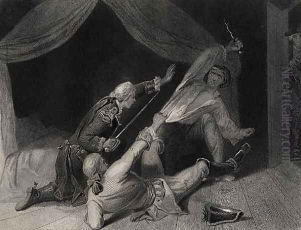 The Capture of Lord Edward Fitzgerald for High Treason, engraved by J.Rogers Oil Painting by Henry Warren