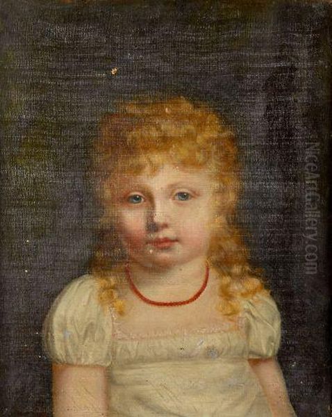 Portrait De Jeune Fille Au Collier De Corail Oil Painting by Nicolas Andre Monsiau