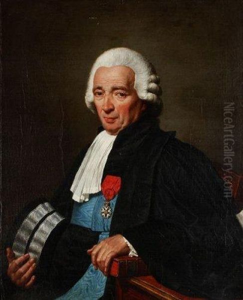 Portrait D'un Magistrat Oil Painting by Nicolas Andre Monsiau