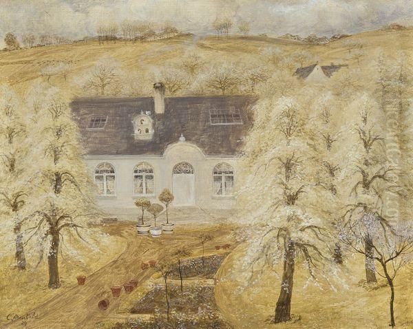 Maison Au Printemps Oil Painting by Constant Montald