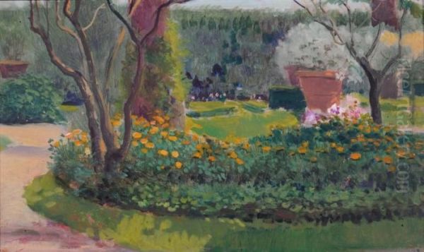 Dal Giardino Oil Painting by Carlo Montani