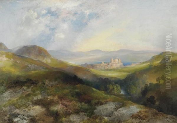 Conway Castle Oil Painting by Thomas Moran