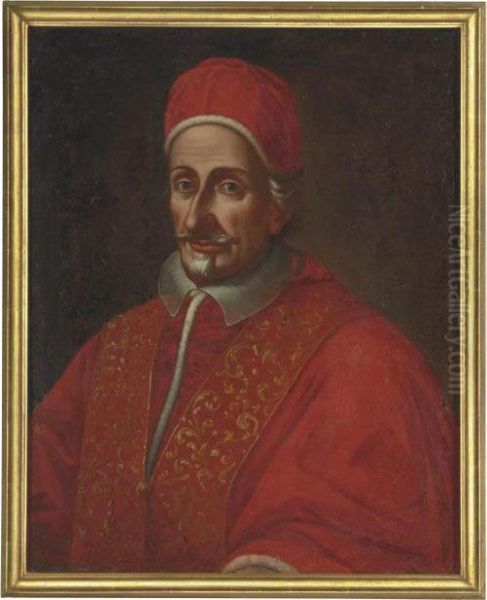 Portrait Of Pope Innocent Xi Oil Painting by Giovanni Maria Morandi