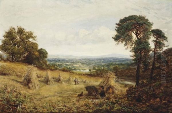 The Cornfield Oil Painting by George William Mote