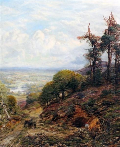 Gloucestershire Landscape Oil Painting by George William Mote