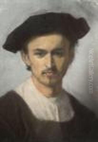 Autoportrait Presume De L'artiste Oil Painting by Edouard Moyse