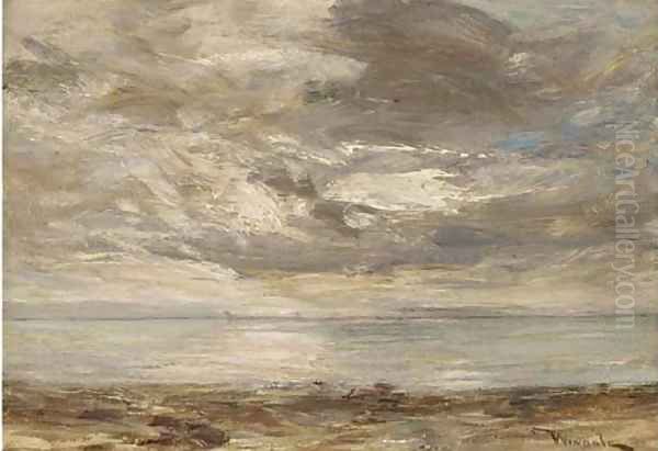 Pale sunset, Machrie Oil Painting by James Lawton Wingate