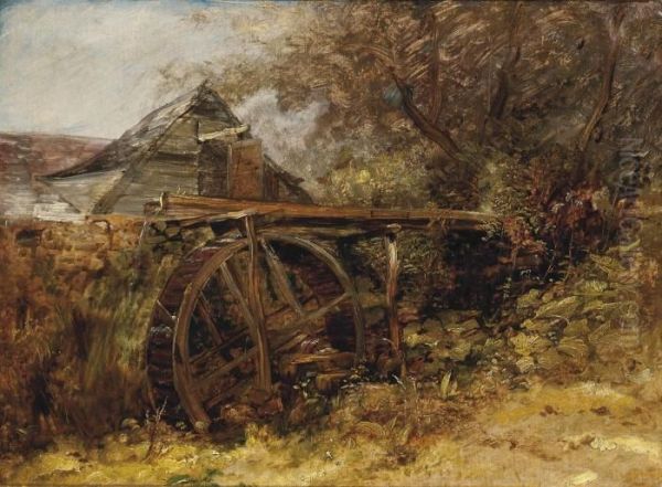 The Mill Wheel Oil Painting by William James Muller