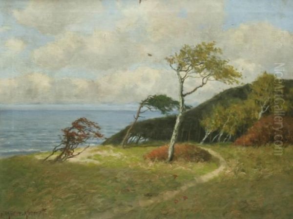 Kustenlandschaft An Der Ostsee Oil Painting by Paul Muller-Kaempff