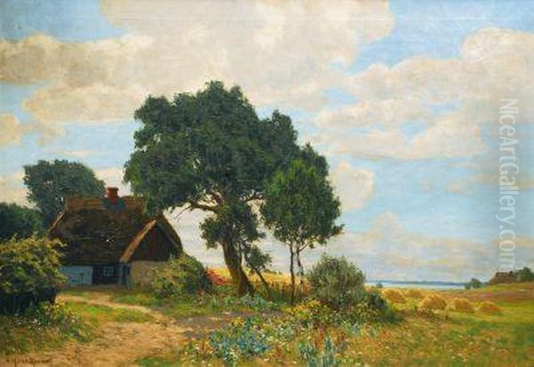 Sommertag Am Bodden Oil Painting by Paul Muller-Kaempff