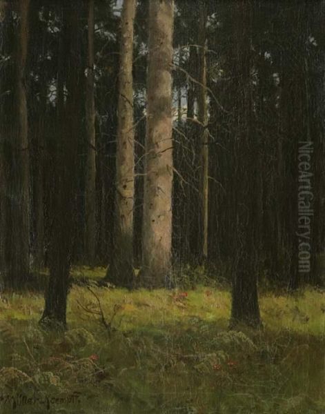 Waldstuck Oil Painting by Paul Muller-Kaempff