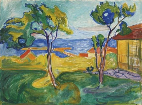 Hagen I Asgardstrand Oil Painting by Edvard Munch