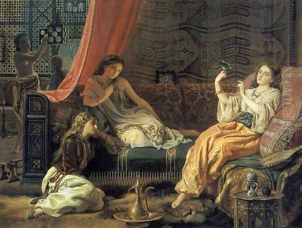 The Harem Oil Painting by Francis John Wyburd