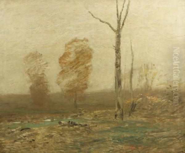 Grey Weather Oil Painting by John Francis Murphy