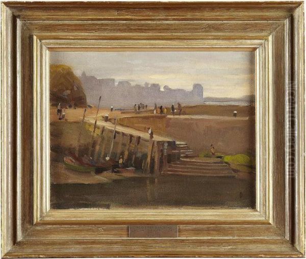 The Old Pier, St.andrews Oil Painting by William Grant Murray