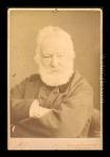 Portrait De Victor Hugo Oil Painting by Nadar