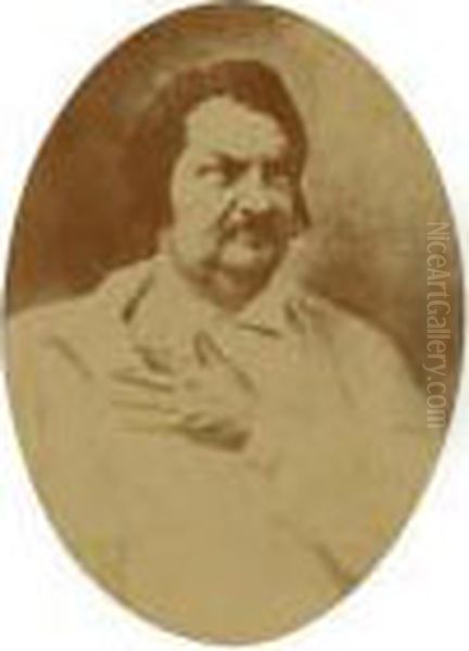 Honore De Balzac Oil Painting by Paul Nadar