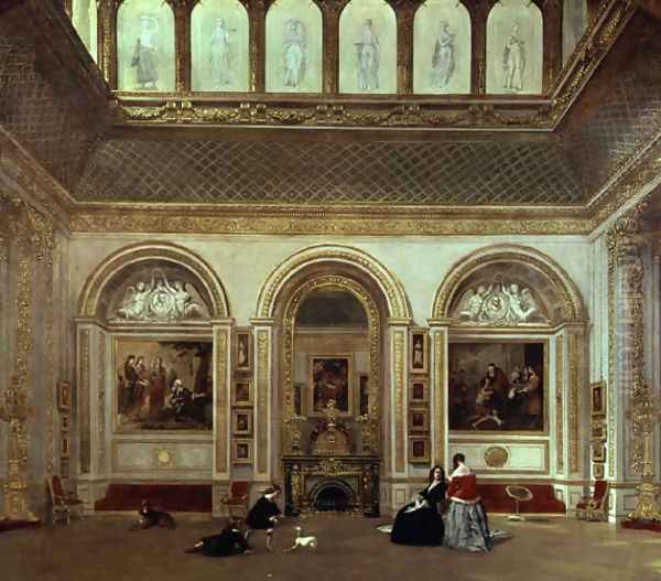 The Picture Gallery, Stafford House, 1848 Oil Painting by James Digman Wingfield