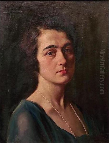 Ritratto Di Donna Oil Painting by Enrico Nardi