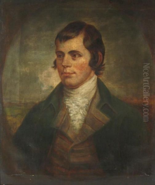 Portrait Of Robert Burns Oil Painting by Alexander Nasmyth