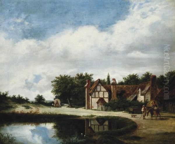 Road Side House Oil Painting by Patrick, Peter Nasmyth