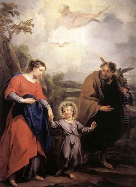 Holy Family and Trinity 1726 Oil Painting by Jacob de Wit