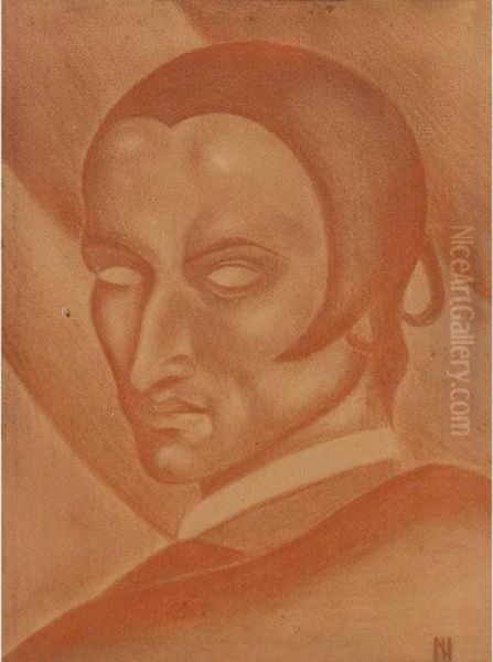 Auto-retrato Oil Painting by Ismael Nery