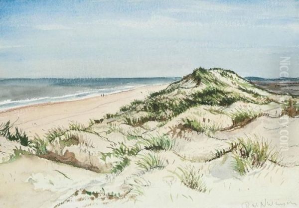 Sand Dune Oil Painting by Christopher R. Wynne Nevinson