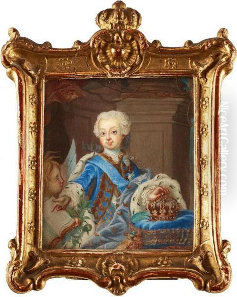 Konung Gustav Iii Som Kronprins Oil Painting by Niclas II Lafrensen