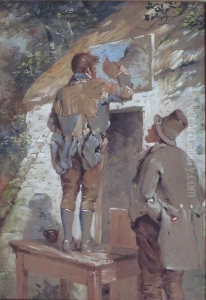 Art In The Provinces Oil Painting by Erskine Nicol