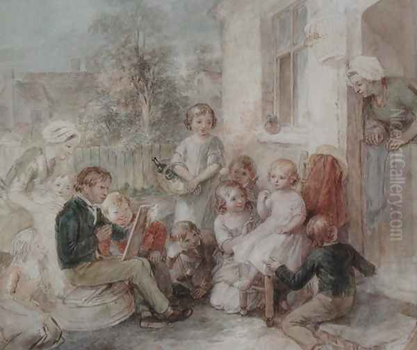 The Young Artist, c.1820 Oil Painting by John Massey Wright