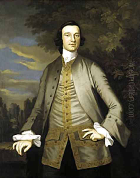 William Axtell 1749 Oil Painting by John Wollaston