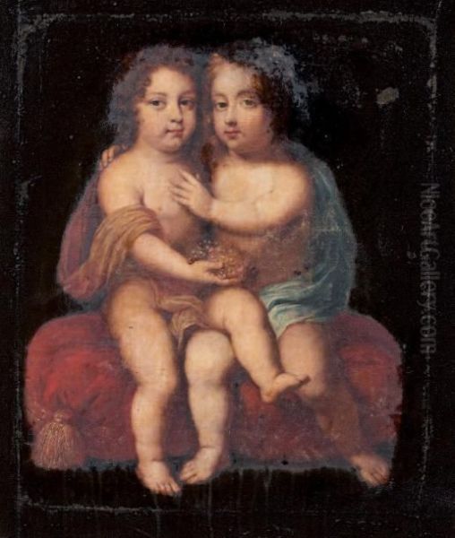 Portraits D'enfants Oil Painting by Jean Nocret I