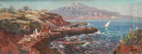 Mer A Alger Oil Painting by Maxime Noire