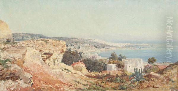 Panorama D'alger Pris De Mustapha Oil Painting by Maxime Noire