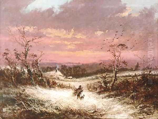 Winter Oil Painting by Thomas Whittle