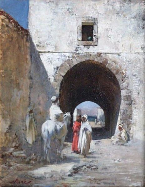 Porte A Kachouan, Tunisie Oil Painting by Maxime Noire