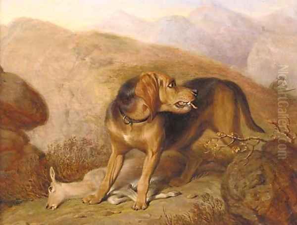 Retrieving the Kill Oil Painting by Martin Theodore Ward