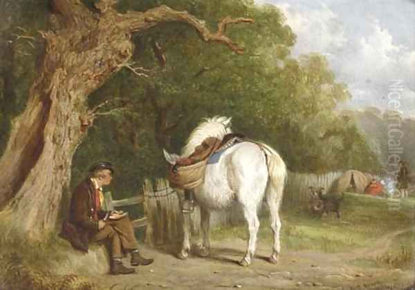 The poacher's lunch Oil Painting by Martin Theodore Ward