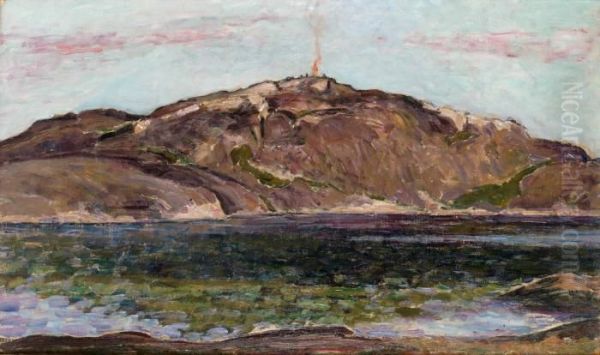 Berget Vid Kyrkesund Oil Painting by Karl Fredrik Nordstrom