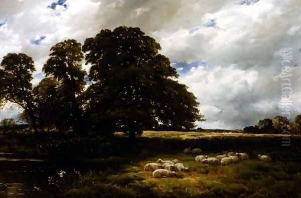 Landscape with Sheep Oil Painting by Edmund Morison Wimperis