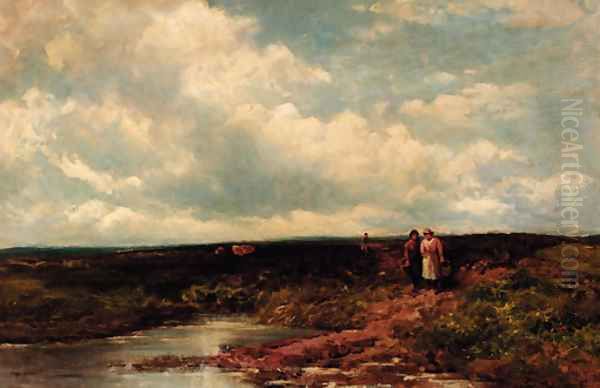 Across the Moor Oil Painting by Edmund Morison Wimperis