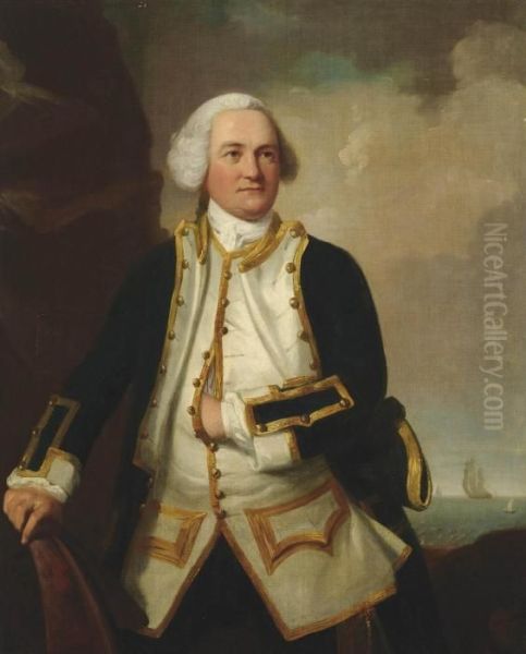 Portrait Of Admiral Samuel Graves Oil Painting by James Northcote